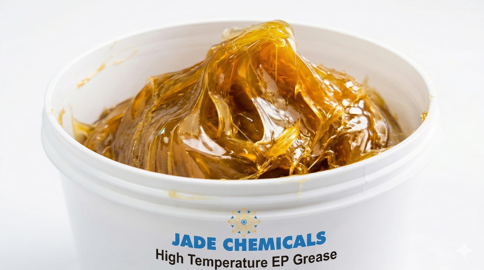 Open container of Jade Chemicals High-Temperature EP Grease (-20°C to 800°C), showing the professional-grade industrial lubricant for heavy-duty machinery.