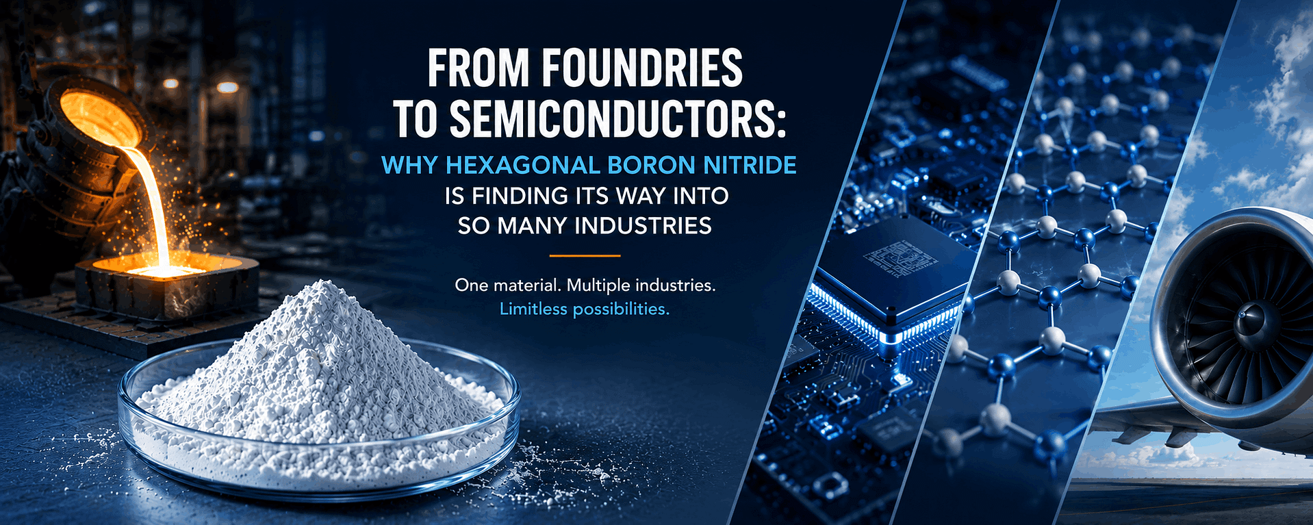 Hexagonal Boron Nitride powder and coating applications in high-temperature industrial manufacturing